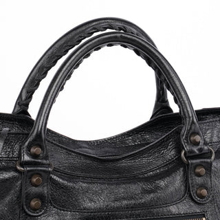 Balenciaga Black Leather City Bag