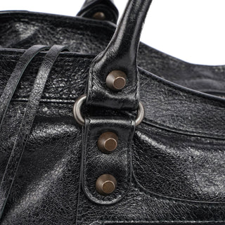 Balenciaga Black Leather City Bag