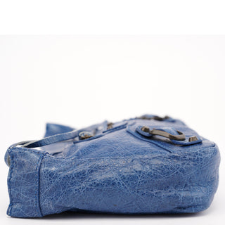 Balenciaga Navy Leather City Clutch Bag