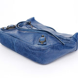 Balenciaga Navy Leather City Clutch Bag
