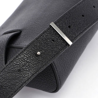 Bottega Veneta Black Leather Buckle Waist Bag by Daniel Lee