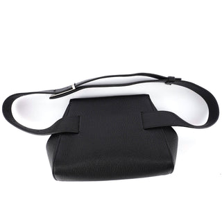 Bottega Veneta Black Leather Buckle Waist Bag by Daniel Lee