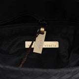 Bottega Veneta Black Satin Intrecciato Shoulder Bag