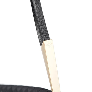 Bottega Veneta Black Satin Intrecciato Shoulder Bag