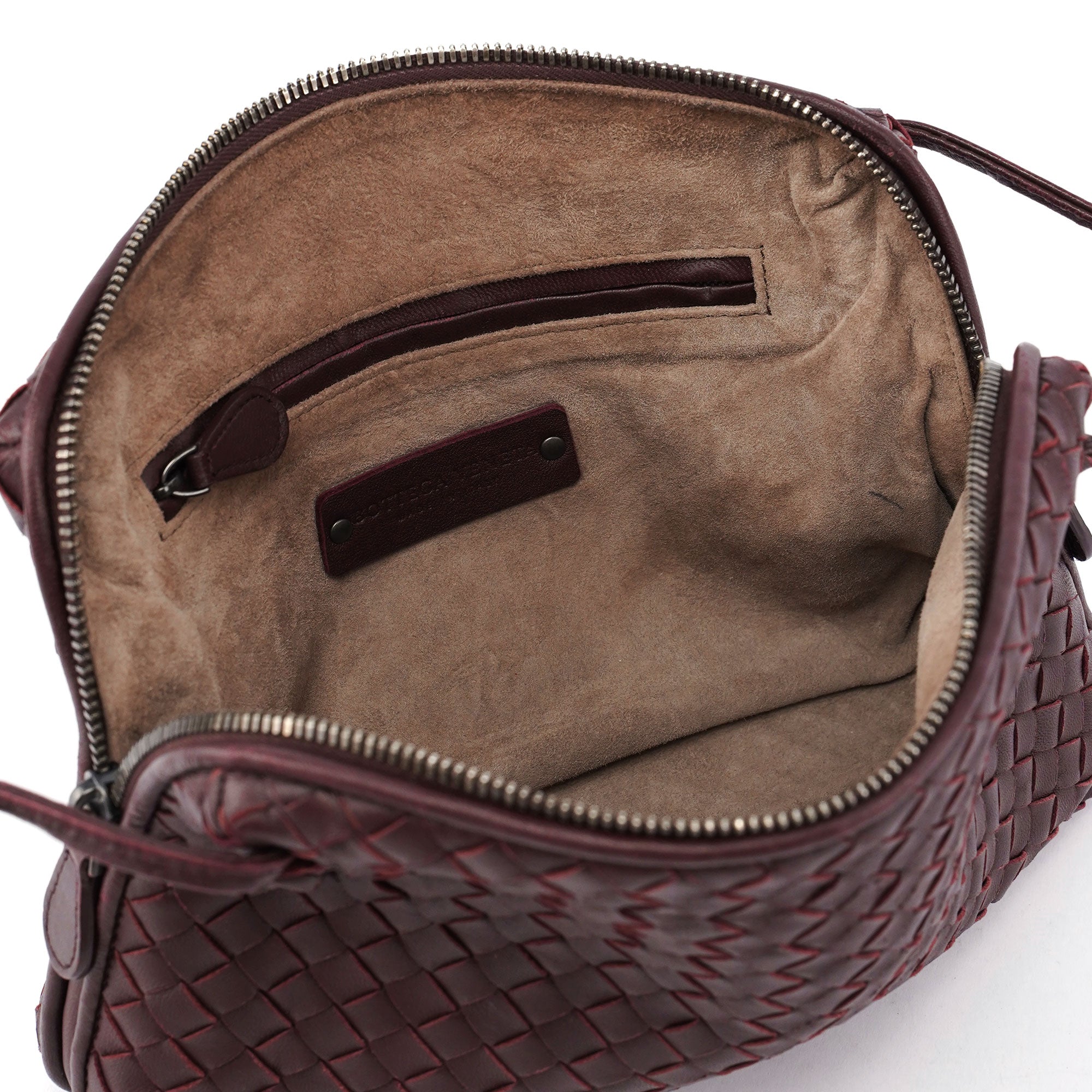 Bottega Veneta Burgundy Nodini Crossbody Bag