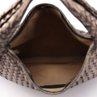 Bottega Veneta Metallic Gold Veneta Intrecciato Hobo Bag