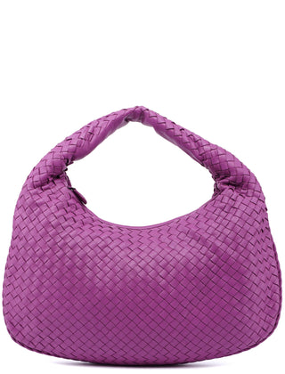 Bottega Veneta Pink Veneta Intrecciato Hobo Bag