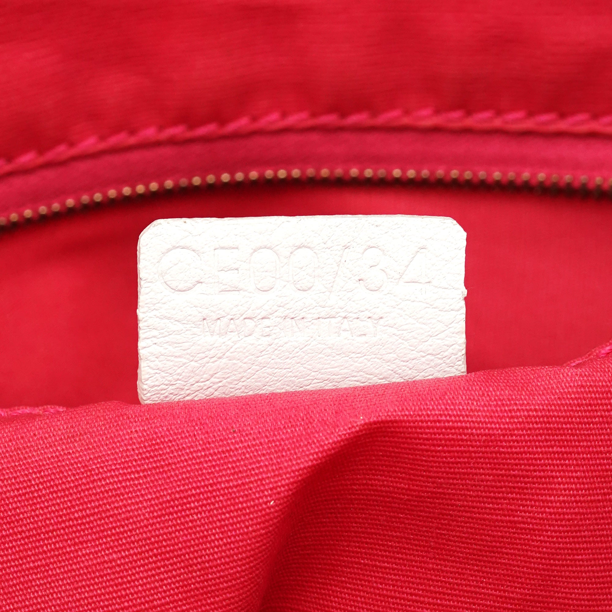 Celine 2004 Sac cabas en toile et cuir multicolore