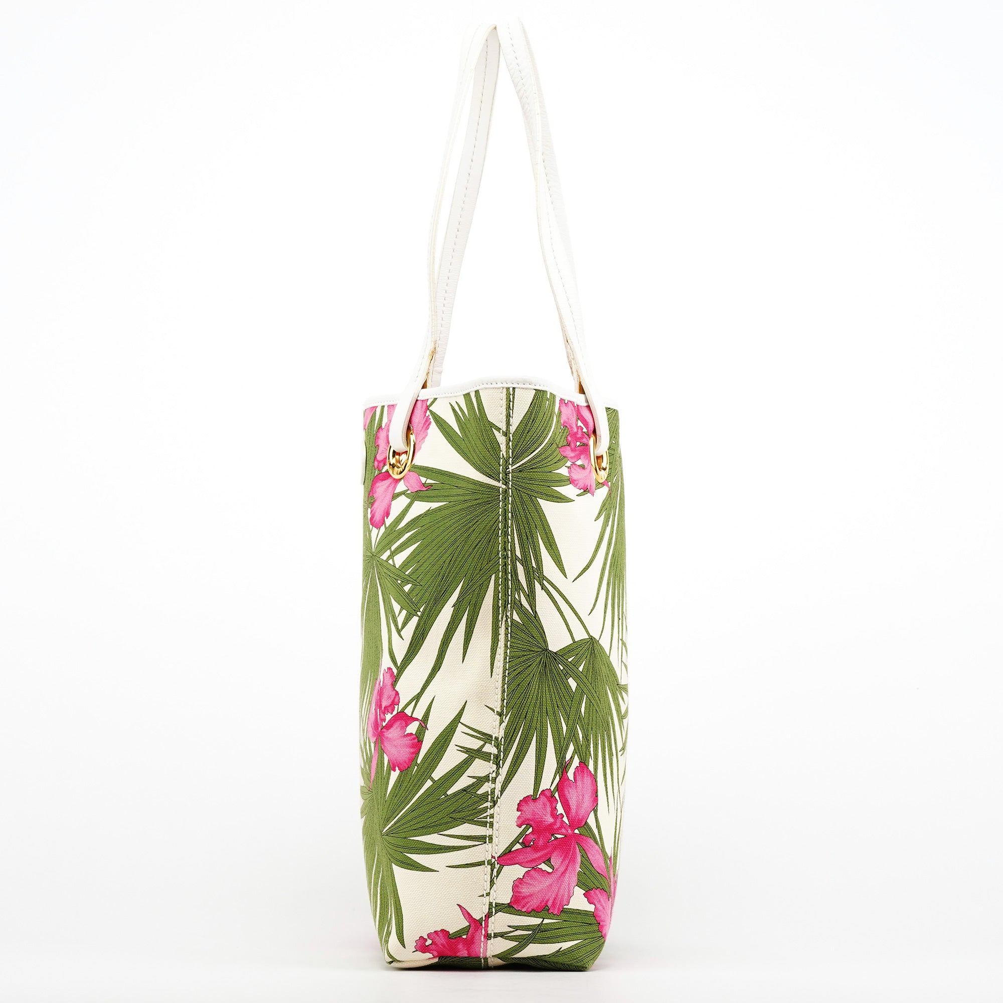 Celine 2004 Sac cabas en toile et cuir multicolore