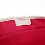 Celine 2004 White Hibiscus Print Canvas Shoulder Bag