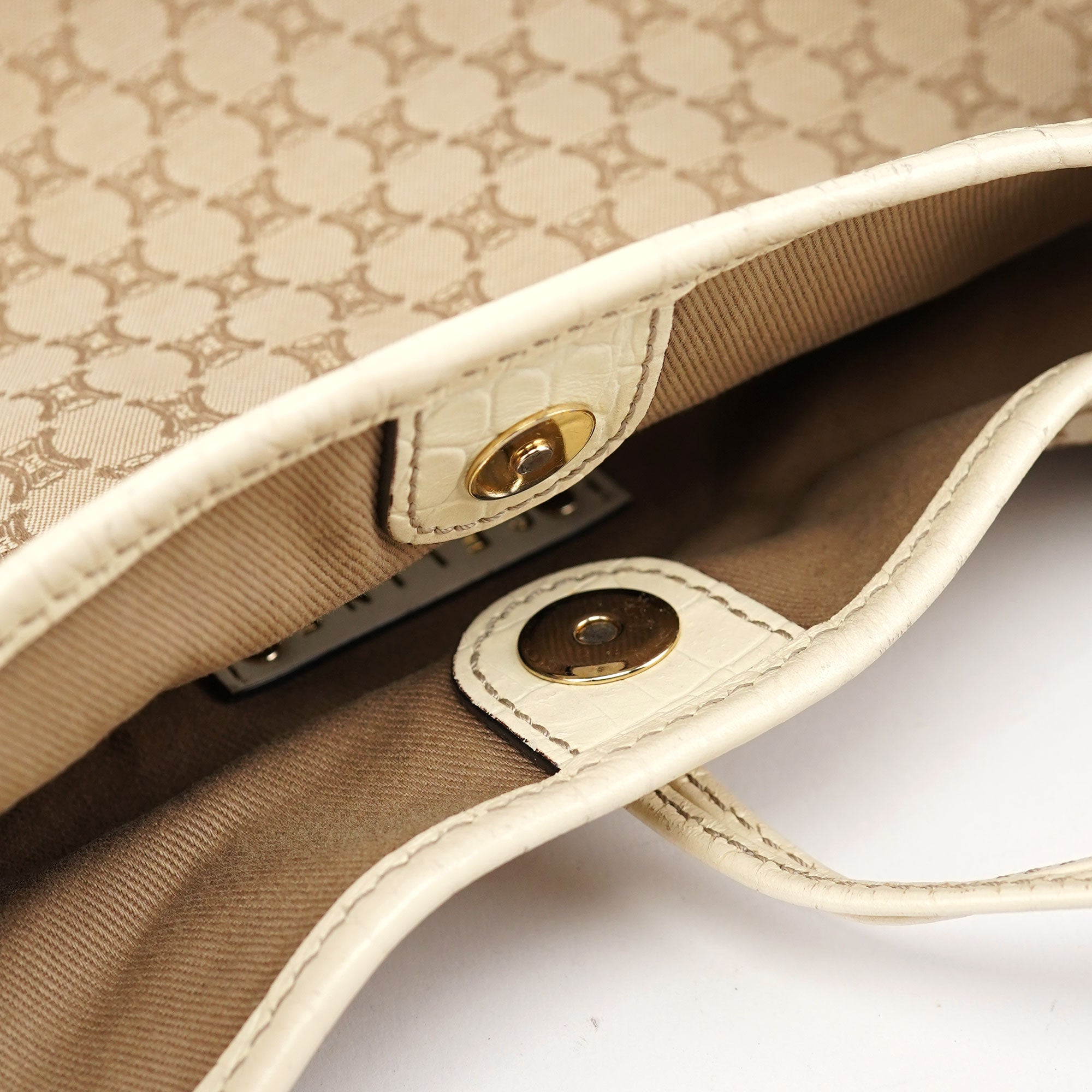 Celine Beige Bittersweet Triomphe Hobo Bag