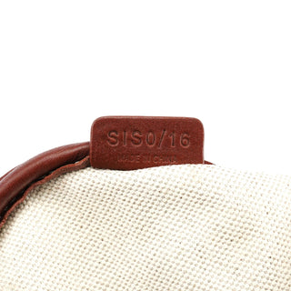 Celine Beige Blue Coated Canvas Mini Hobo Bag