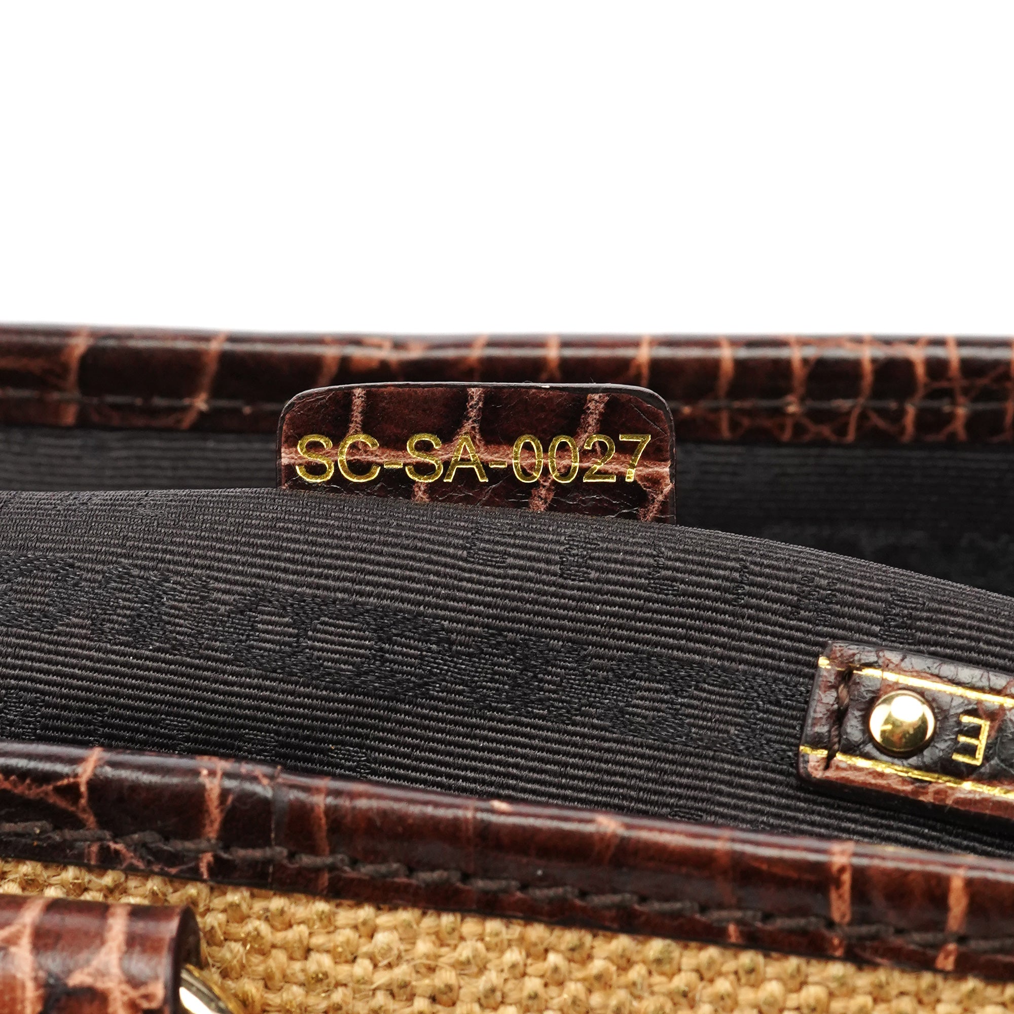 Celine Beige Brown Burlap Leather Boogie Bag
