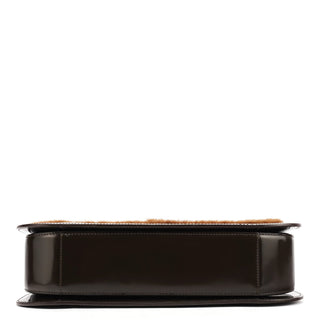 Celine Beige Brown Fur Shoulder Bag