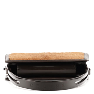 Celine Beige Brown Fur Shoulder Bag
