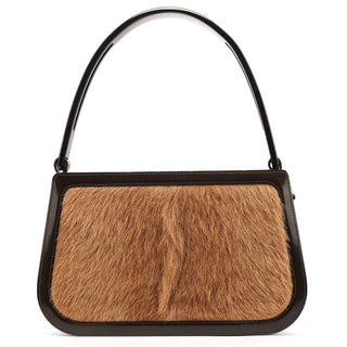 Celine Beige Brown Fur Shoulder Bag