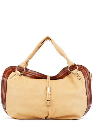 Celine Beige Brown Leather Bittersweet Shoulder Bag