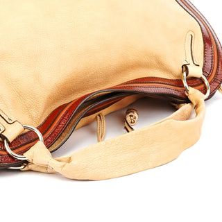 Celine Beige Brown Leather Bittersweet Shoulder Bag
