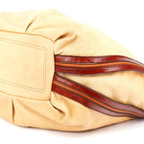 Celine Sac porté épaule Bittersweet en cuir beige et marron