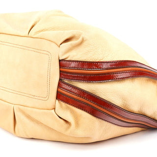 Celine Beige Brown Leather Bittersweet Shoulder Bag