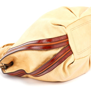 Celine Beige Brown Leather Bittersweet Shoulder Bag