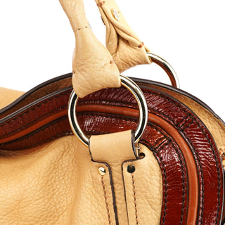 Celine Beige Brown Leather Bittersweet Shoulder Bag