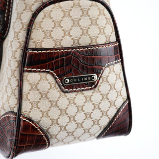 Celine Beige Brown Macadam Boogie Tote Bag
