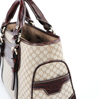 Celine Beige Brown Macadam Boogie Tote Bag