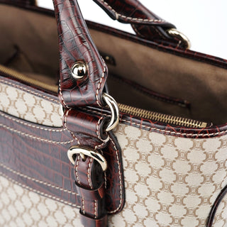 Celine Beige Brown Macadam Boogie Tote Bag