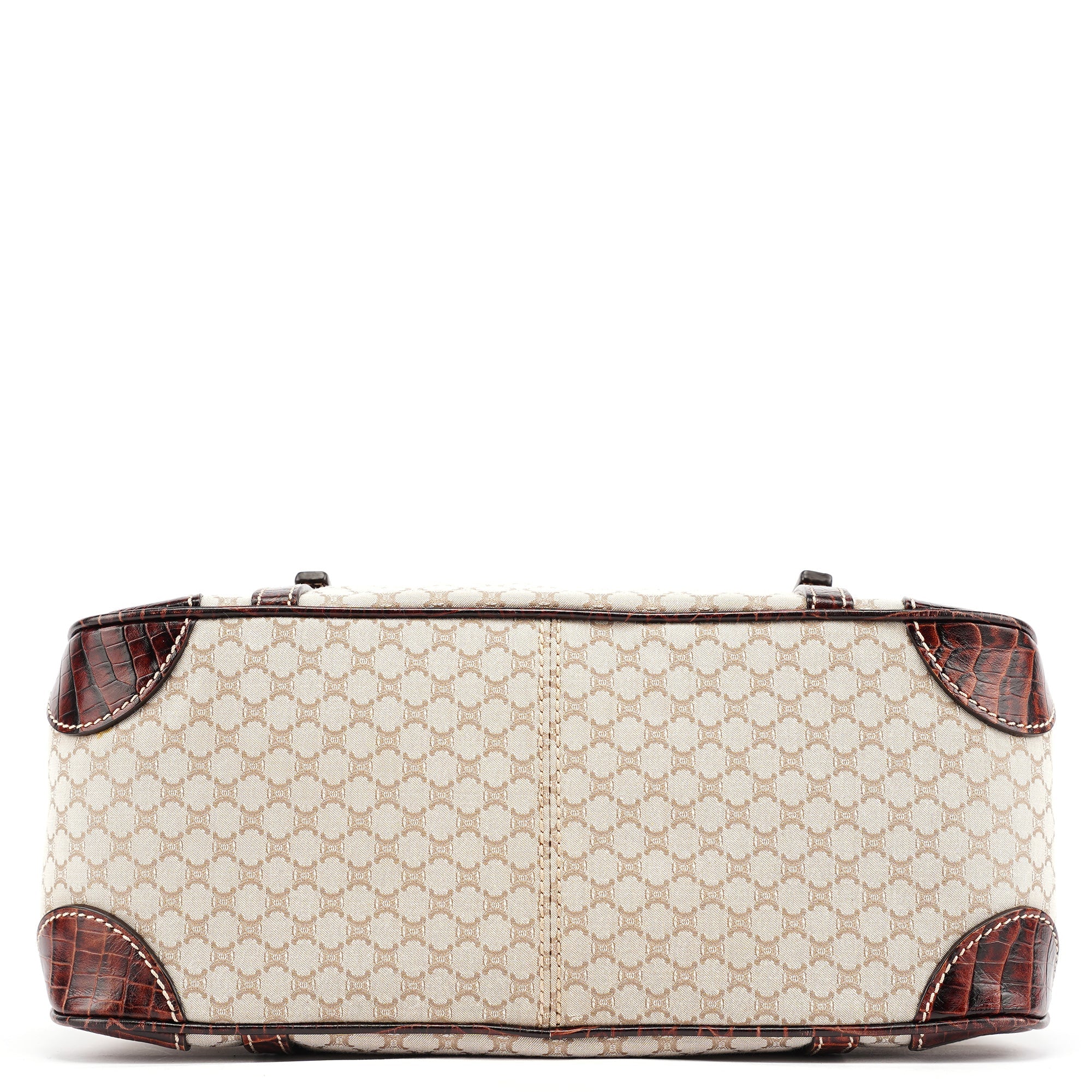 Celine Beige Brown Macadam Boogie Tote Bag