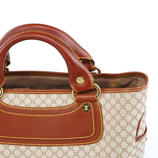 Celine Beige Brown Macadam Boogie Tote Bag
