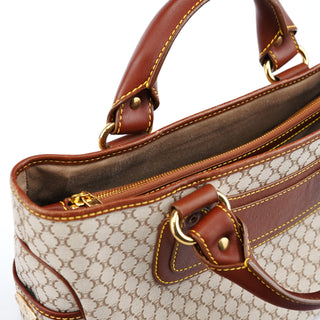 Celine Beige Brown Macadam Boogie Tote Bag