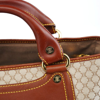 Celine Beige Brown Macadam Boogie Tote Bag