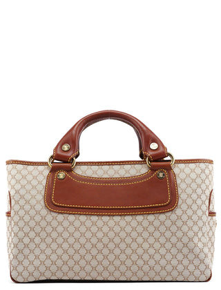 Celine Beige Brown Macadam Boogie Tote Bag