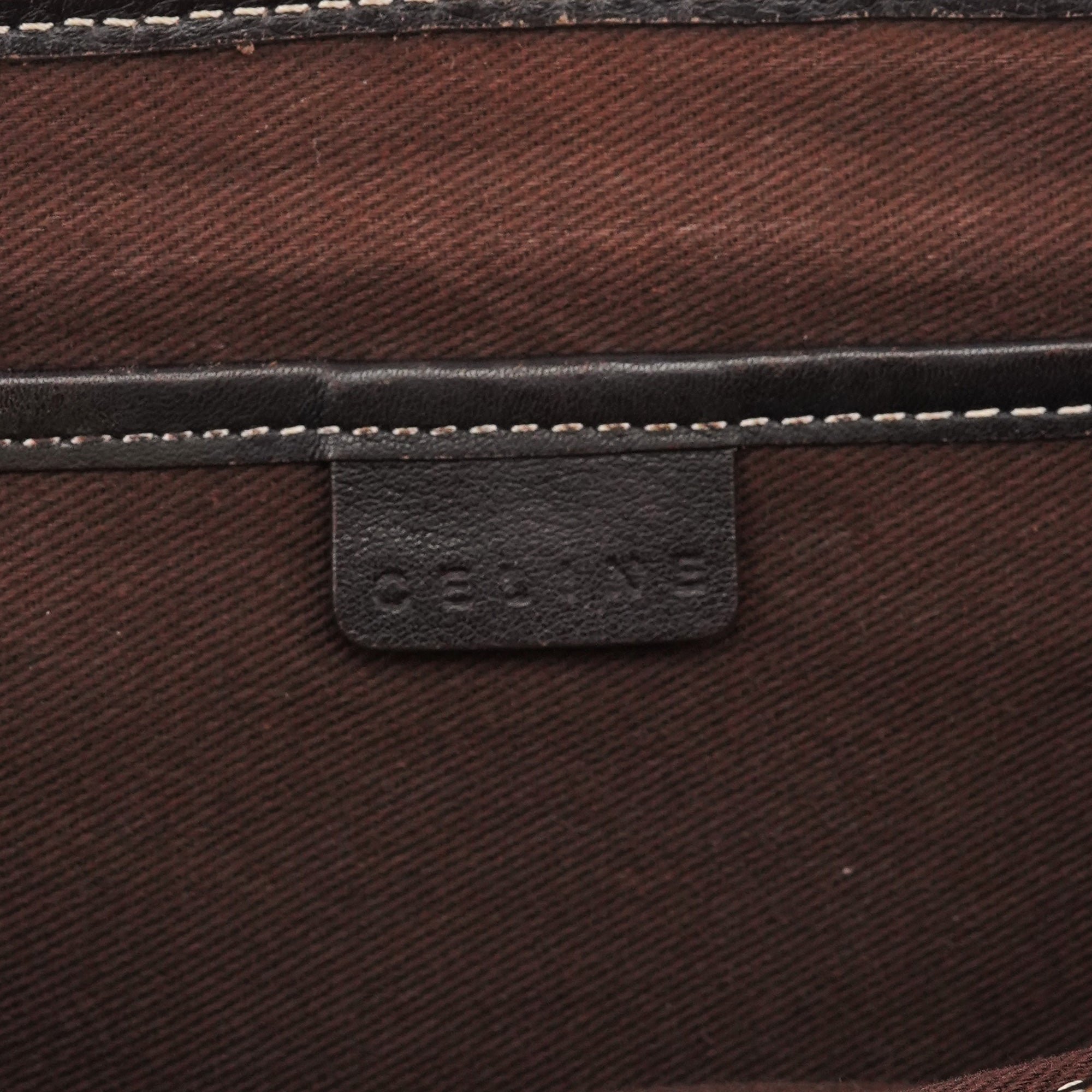 Céline Beige Brown Macadam Boogie Tote Bag