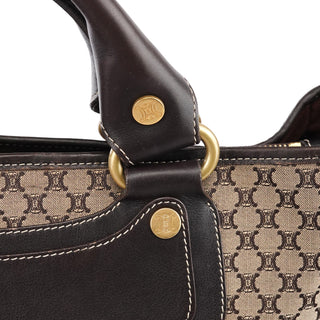 Céline Beige Brown Macadam Boogie Tote Bag