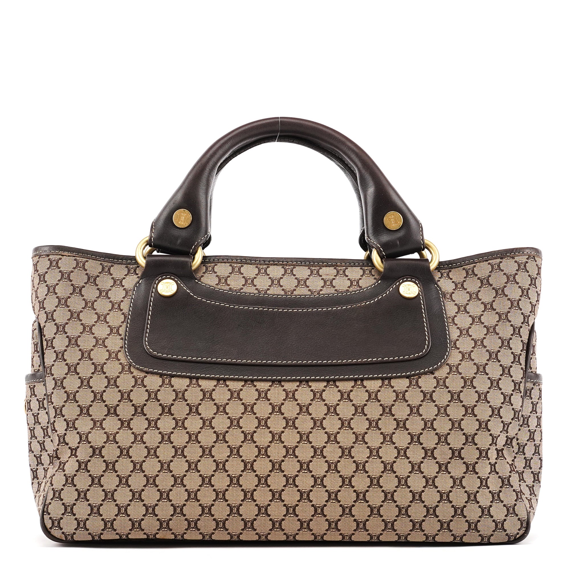 Céline Beige Brown Macadam Boogie Tote Bag