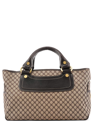 Céline Beige Brown Macadam Boogie Tote Bag