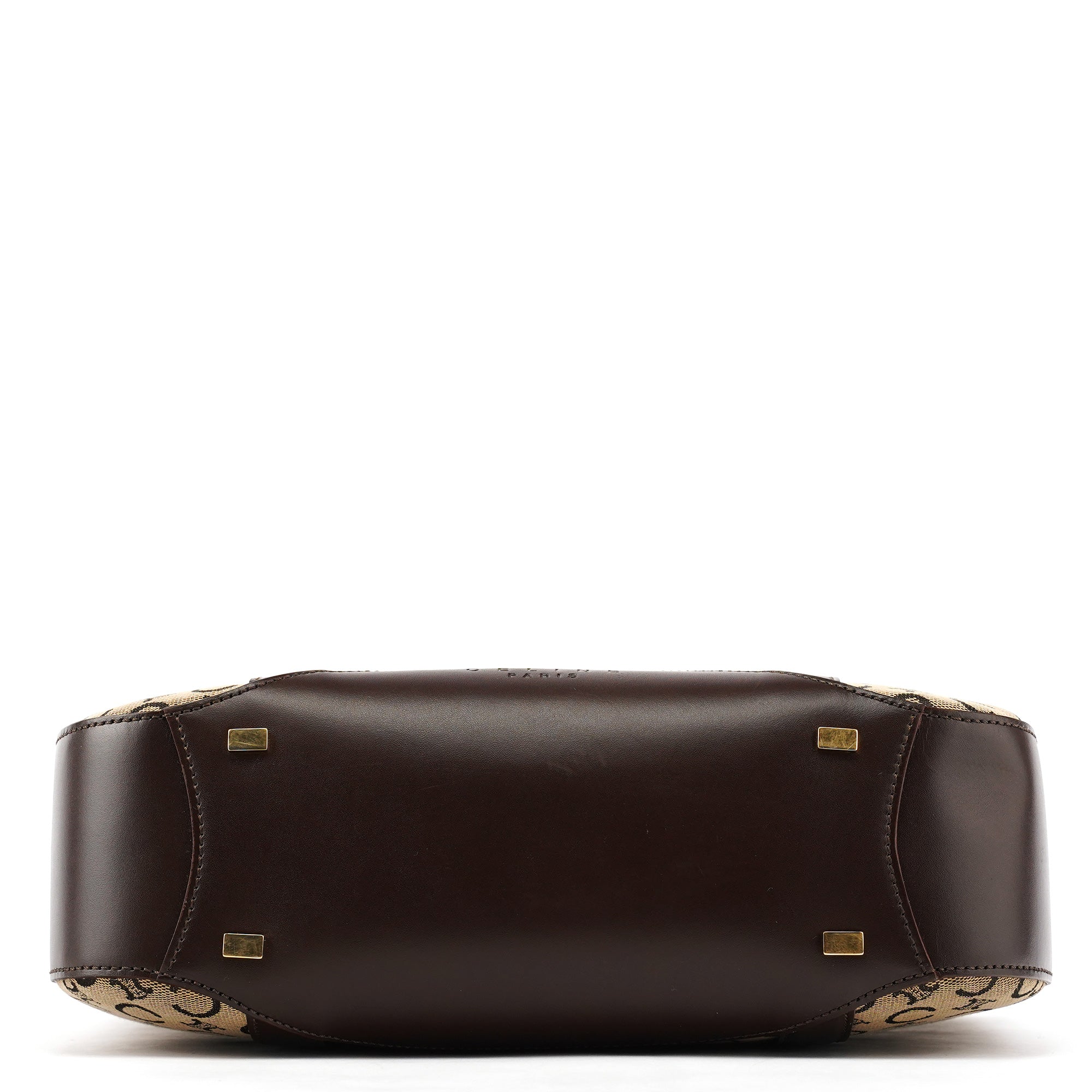 Céline Beige Brown Macadam Canvas Tote Bag