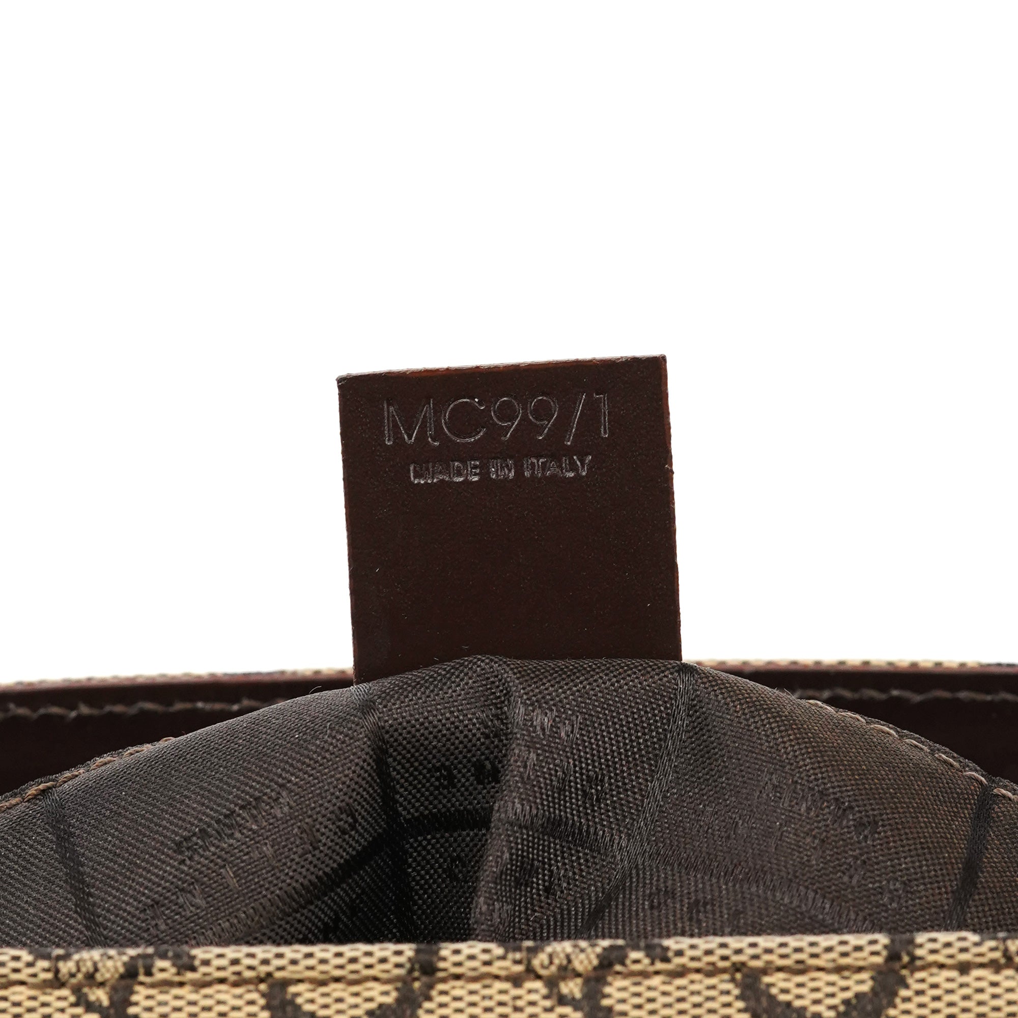 Céline Beige Brown Macadam Canvas Tote Bag