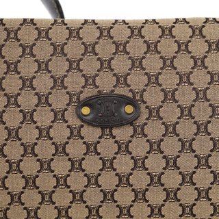 Celine Beige Brown Macadam Shoulder Bag