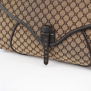 Celine Beige Brown Macadam Shoulder Bag