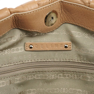 Celine Beige Calfskin Leather Pillow 2-Way Bag