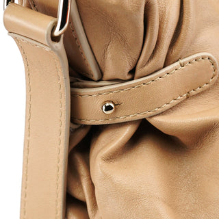 Celine Beige Calfskin Leather Pillow 2-Way Bag