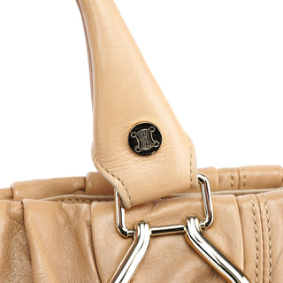 Celine Beige Calfskin Leather Pillow 2-Way Bag
