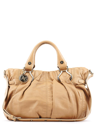 Celine Beige Calfskin Leather Pillow 2-Way Bag