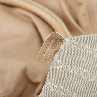 Celine Beige Leather Pillow Tote Bag