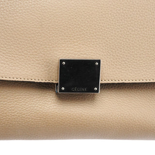 Celine Beige Leather Trapeze 2-Way Bag