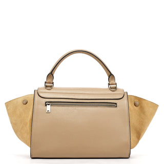 Celine Beige Leather Trapeze 2-Way Bag