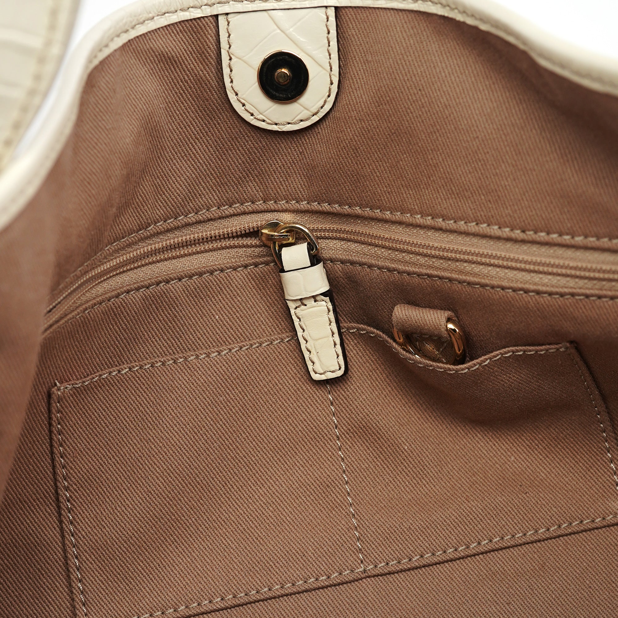 Celine Sac porté épaule Bittersweet en toile Macadam beige